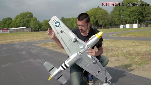 迪乐美Dynam 1200mm P-51带收放起落架评测视频