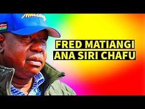 SUPER INTERESTING Life Story of Fred MATIANG'I