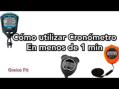 Cómo utilizar un Cronómetro o temporizador