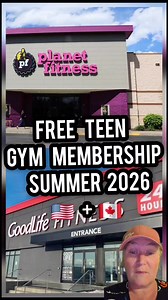 Free Gym Membership For Teens USA Canada #free #fitness #health #Teen #summer