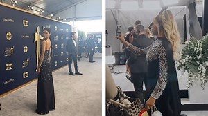 Stars arrive on the red carpet of the 2022 SAG Awards in LA