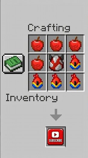 Crafting the SUBSCRIBE BUTTON in Minecraft! 🤯🔴#minecraft #shorts