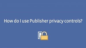 Each time you share content on Facebook, you can now decide who can see it by using controls in the Publisher. Watch this tutorial to learn more about these new Publisher privacy controls. Read more about all of our new privacy tools at http://blog.facebook.com/blog.php?post=196629387130