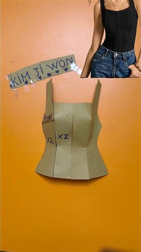 Figure-Hugging Waist-Enhancing Corset Pattern Making Tutorial ✨🪡 #sewing #diy #sewingtutorial