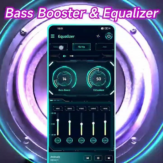 Equalizer, Bass Booster and Volume Booster improve sound quality #equalizer
