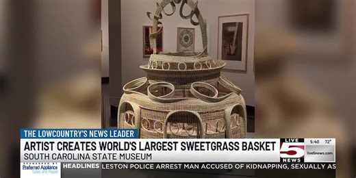 VIDEO: Lowcountry Gullah artist creates world’s largest sweetgrass basket