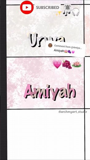 Name Serie#64 |Amiyah|💗🍇🪷 Procrate#procreate#art#shorts#emoji #digitaldrawing#satisfying