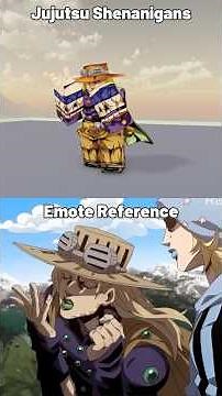 Jujutsu Shenanigans Vs Emote Reference Comparison #jjs #roblox #shorts