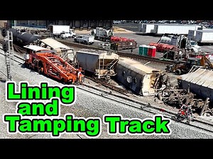 Harsco Lining and Tamping New Track at Train Derailment site, in Harrisburg, Pa.
