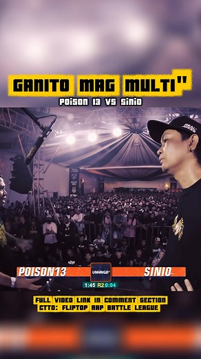 409K views · 6.9K reactions | "GANITO MAG MULTI" - Poison 13 vs Sinio #fliptop #FlipTopBattleLeague | LOCAL Hiphop | Facebook