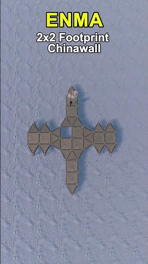 ENMA 2x2 Base Footprint ChinaWall #rust #rustbase #rustbasedesign