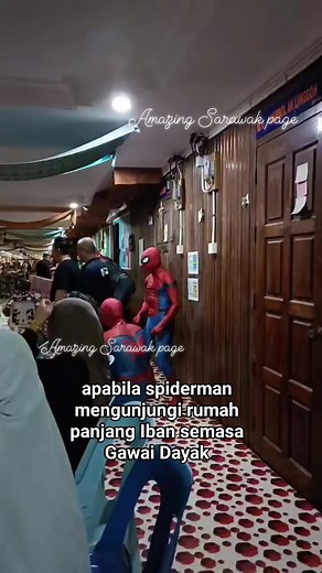 When multiple spiderman visited Iban longhouse during Gawai Dayak | Amazing Sarawak