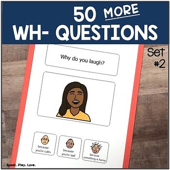 WH Questions with Pictures - Visual Choices - Speech Therapy - Autism AAC Set #2