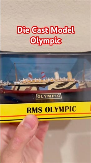 Die cast model Olympic 🚢 #titanic #historicships #toys #oceanliner #diecastmodels #history