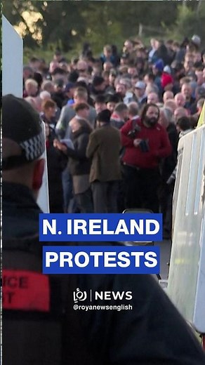 Thousands of N. Irish block Orange Order march in Portadown