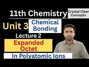 Expanded octet in Polyatomic Ions | Class 11 chemistry Chapter 3 | Chemical Bonding | Qais Ali Khan