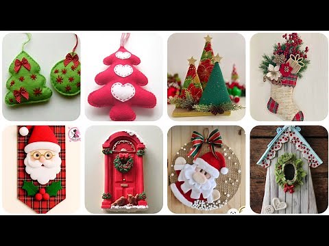 🎄✨ Trending DIY Felt & Fabric Christmas Crafts | Handmade Ornaments, Santa & Holiday Décor Ideas 🎁