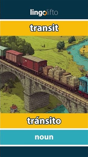 🇬🇧🇪🇸 transit - tránsito : learn English : aprendamos inglés : vocabulary builder
