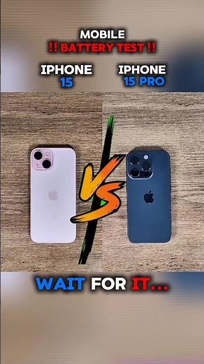 🔥 iPhone 15 vs iPhone 15 Pro Battery Test – Which One Survives Longer? 😱🔋