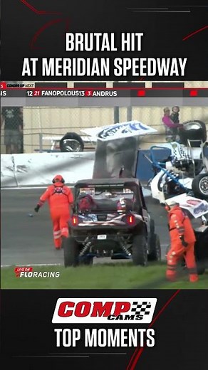 Scary hard hit into the barrier at Meridian Speedway! (Video: Turn One Media)