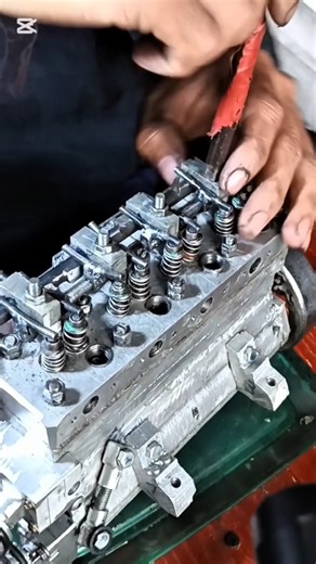 Mini Engine Build EP6.#machine #EngineDIY #automobile #EngineStep