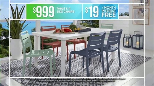 Rooms to Go Patio July Fourth Sale TV Spot, 'Outdoor Dining Sets'