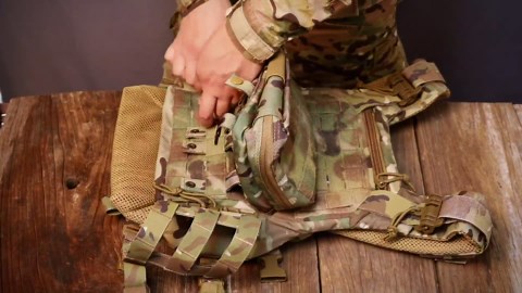 WYNEX Molle Admin Pouch of Kangaroo Style, Tactical Utility Tool Pouch with Mag/Zipper Strip Insert Modular EDC Medical Bag Organizer Attachment Patch Included