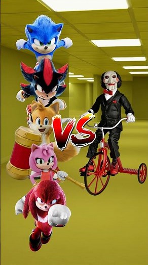 Sonic Members VS Billy the Puppet #shorts #sonic #billythepuppet #trickortreat