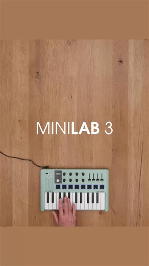 🎹 All of Arturia’s expertise packed into an ultra-compact controller 😍 Perfect for creating anywhere in style, with a premium keyboard, responsive pads, faders, and encoders. | Arturia