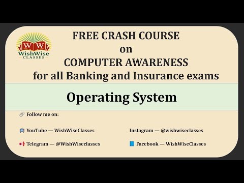 Computer Awareness Class 3 – Operating Systems | RRB PO • RRB Clerk • NABARD Grade A
