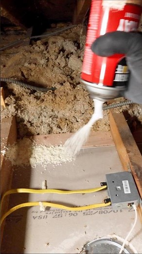 Attic Air Sealing Tips - #shorts #greatstufffoam #sponsored