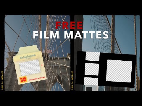 FREE Film Matte Overlays (Split Screen PNG, Film Textures)