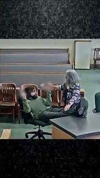 Unhinged Defendant Attacks Court Clerk With a Chair | Court Cam | Crime 360 #shorts