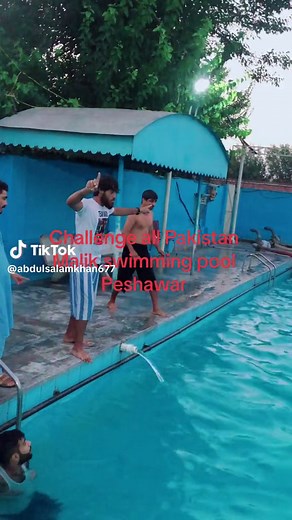 Malik swimming pool king on TikTok