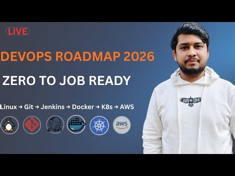 DevOps Roadmap 2026 | Zero to Job Ready (Linux → Git → Jenkins → Docker → K8s → AWS)