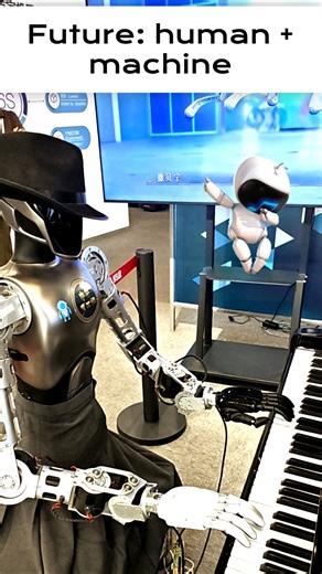Robots playing piano #shorts #robot #tech
