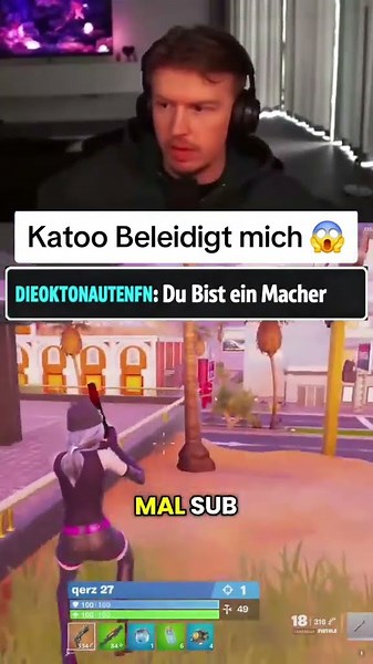 Katoo Beleidigt Mich 😱#fortnite #katoo #shorts