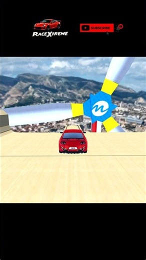 One Wrong Jump on the Sky Track = Game Over 🚗☁️ #car #gaming #shorts #shortsfeed #shortvideo #stunt