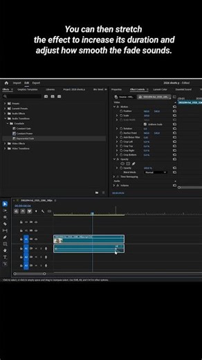 Quick Audio Fade for Beginners | Adobe Premiere Pro