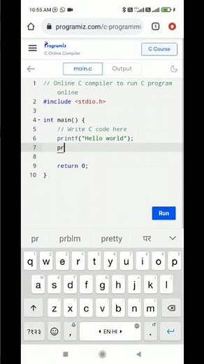 Online C Programming Compiler | Use Online Compiler In Mobile