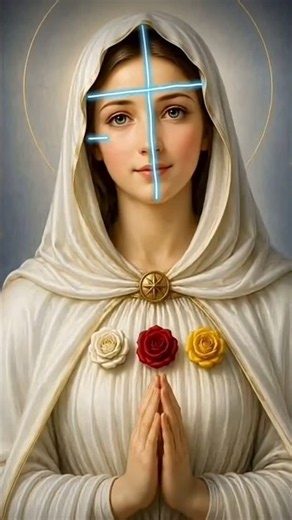 How to Draw the Virgin Mary | Mary Drawing ✨🙏 #shorts #shortvideo #jesus #mary #art