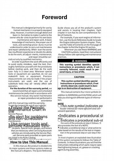 2008 KAWASAKI TERYX 750 4×4 Repair Service Manual + Owner's Manual KVF750 PDF