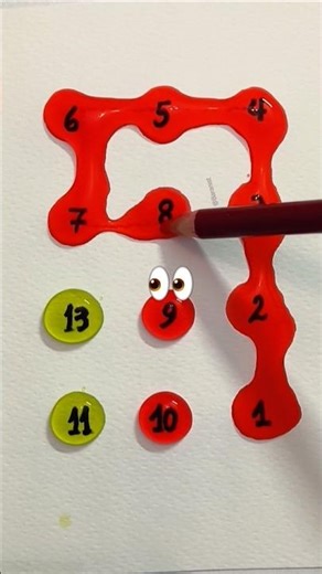 Connect 1 to 13 with a line.#drawing #shorts #iqtest #line