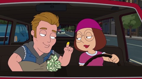 Hard Boiled Meg - Family Guy: Meg Jumps Over A Train In A Getaway