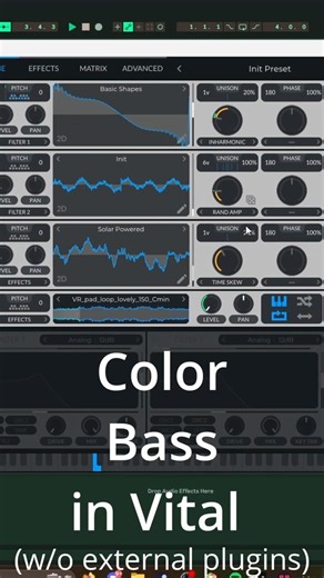 Tutorial - How to Make COLOR BASS in VITAL