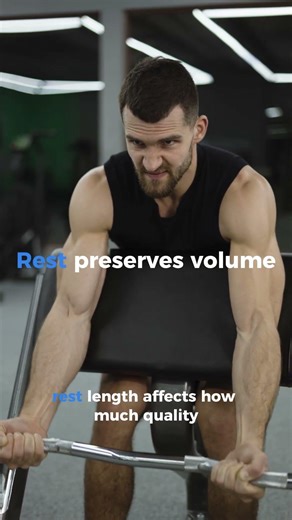 Rest time directly affects training volume