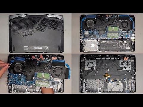 Acer Predator Helios 300 N20C3 PH315-54-714U Disassembly RAM SSD Hard Drive Upgrade Battery Repair