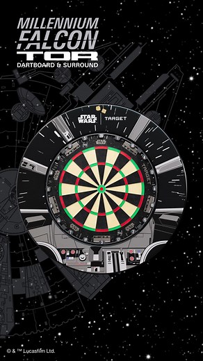 2.4K views · 11 reactions | The Star Wars x Target Darts Millennium Falcon Dart Board and Surround are available for Pre-Sale NOW at A-ZDarts.com! All Star Wars Products have an expected ship date of Nov 11th. #starwars #target #azdarts #millenniumfalcon #darts | A-ZDarts.com | Facebook