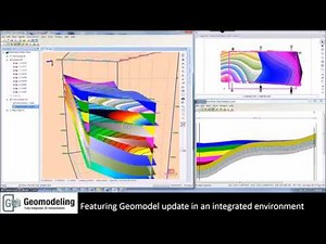 Demo - GVERSE Geomodeling - Featuring Geomodel update in an integrated environment