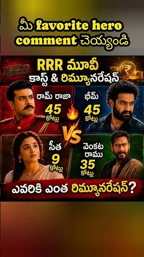 RRR మూవీలో ఎవరికెంత Remuneration? | Ram Charan vs Jr NTR vs Alia Bhatt vs Ajay Devgn | RRR Movie